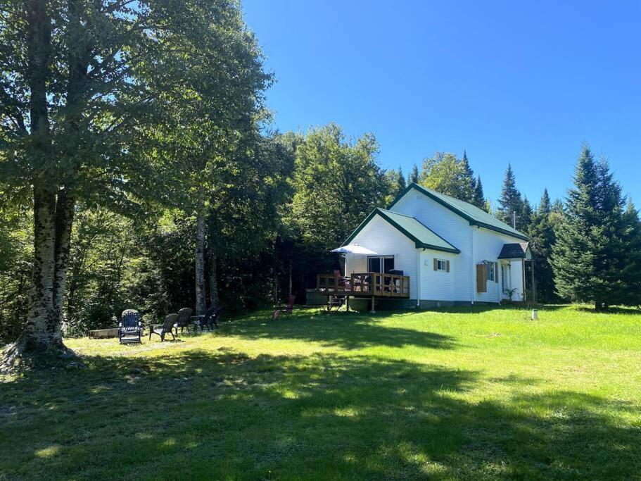 Le Jazz- Chalet Rustique/Chic Avec Spa Notre-Dame-Des-Bois Bagian luar foto