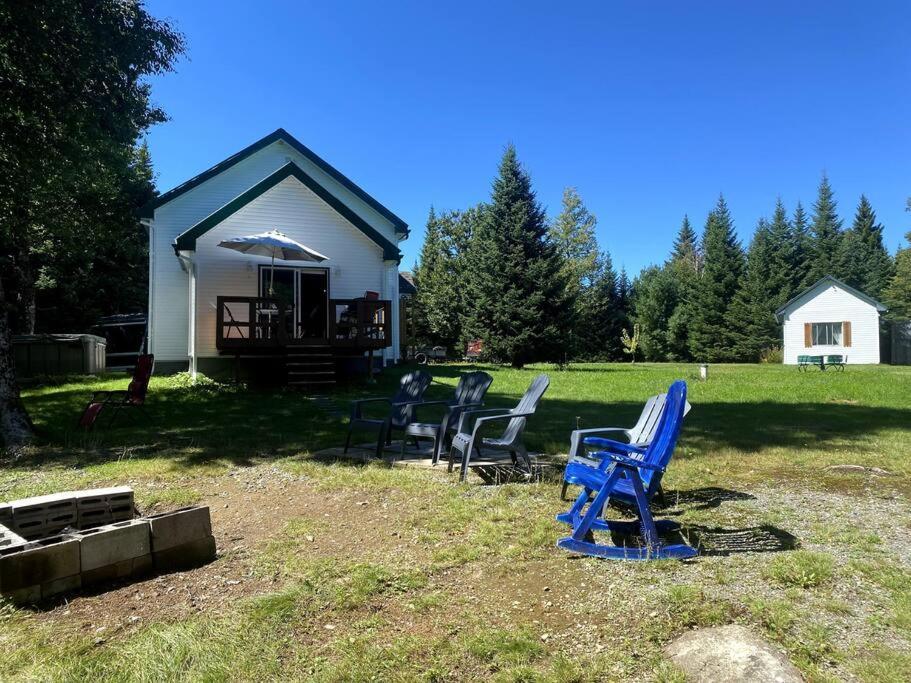Le Jazz- Chalet Rustique/Chic Avec Spa Notre-Dame-Des-Bois Bagian luar foto