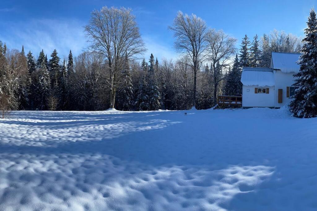 Le Jazz- Chalet Rustique/Chic Avec Spa Notre-Dame-Des-Bois Bagian luar foto